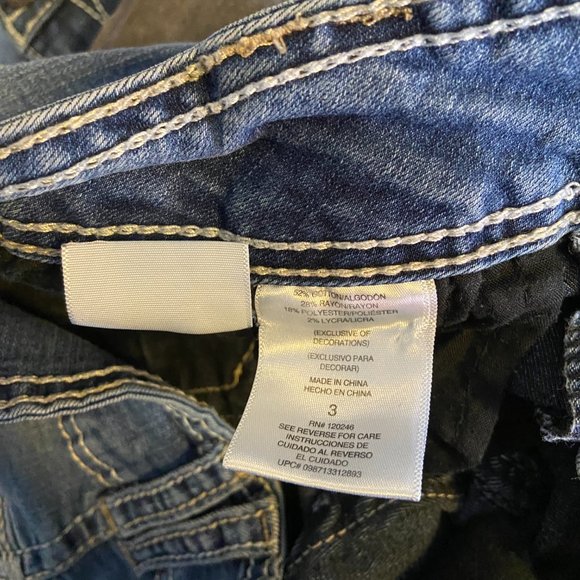 Wallflower Junior Jeans stonewashed size 3 - Picture 2 of 4